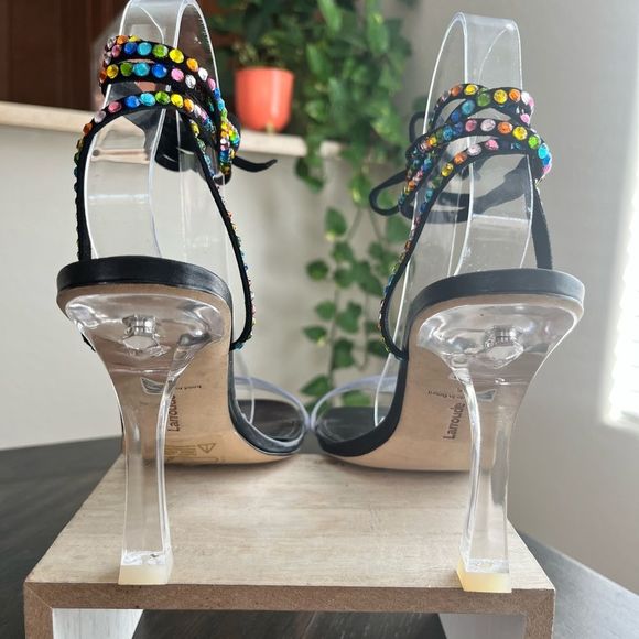 LARROUDE Gloria Disco Heels Size 8.5 NWOT - Picture 12 of 16